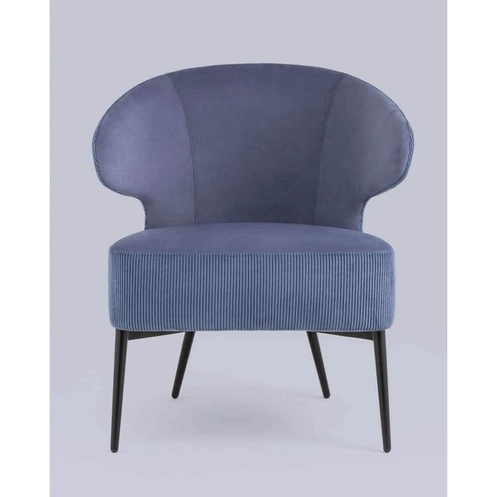 Кресло Стул Груп лаунж Royal Stripes велюр синий vd-royal-v795-vl48