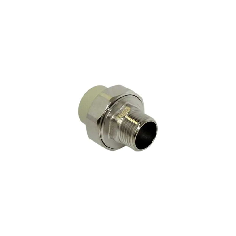 Муфта комбинированная разъемная TEBO PPR, 63x2 НР, серый 016020912