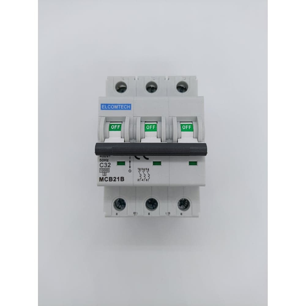 Автоматический выключатель ELCOMTECH MCB21B-10-3C32AC УТ-00026294