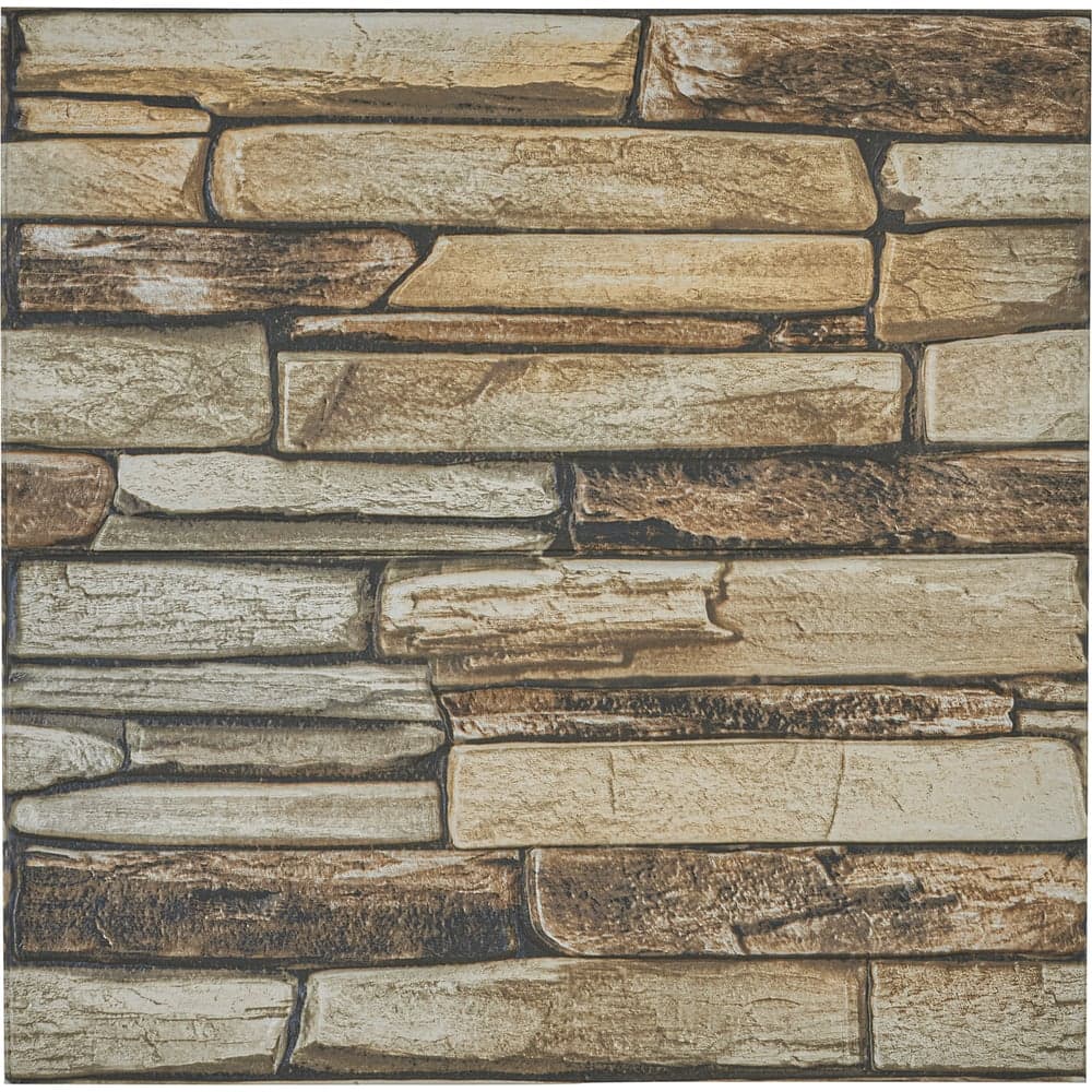 Комплект 5 шт 3D панель для стен LAKO DECOR Барокко цвет Кам кладка 33, 70x70см, толщина 6мм LKD-5-XY-G02-KO