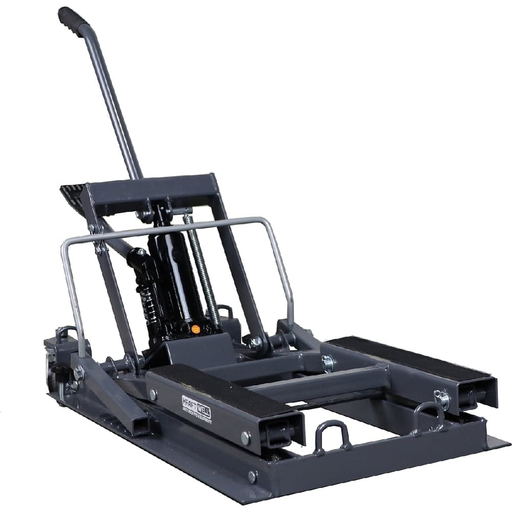 Домкрат для мотоциклов KraftWell г/п 680 кг, г/п 680 кг, цвет серый, подъем до 400 мм KRWMJ5