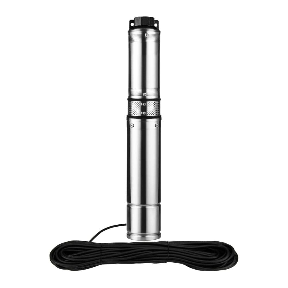 Скважинный насос Jemix Ø 4", кабель 30 м, 550 Вт, макс. напор 58 м, ном. напор 40 м, при 3 куб.м/ч, 8 степеней, крыльчатка пластик, встроенное управление СН 4-3-40