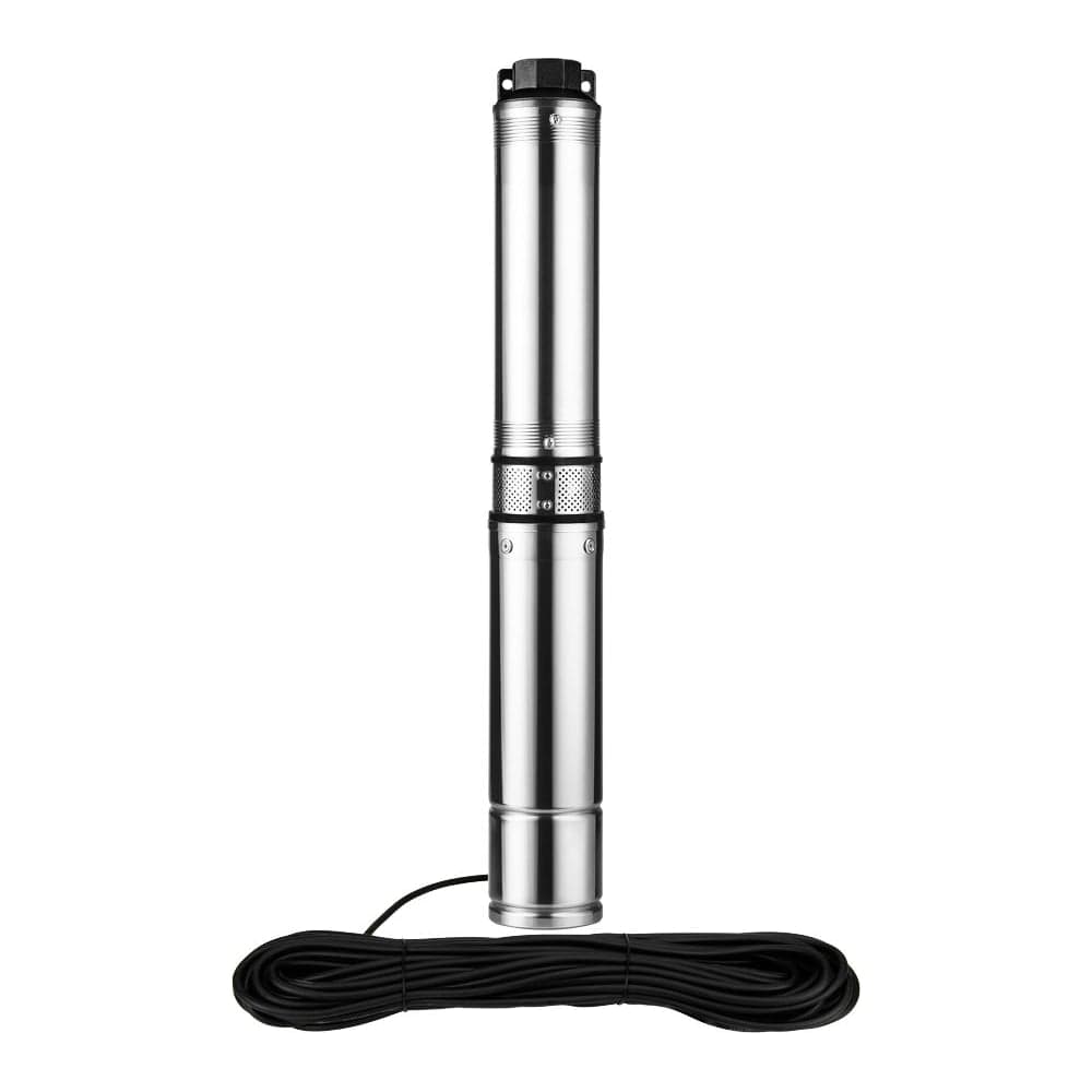 Скважинный насос Jemix Ø 4", кабель 40 м, 900 Вт, макс. напор 73 м, ном. напор 50 м, при 3 куб.м/ч, 10 степеней, крыльчатка пластик, встроенное управление СН 4-3-50