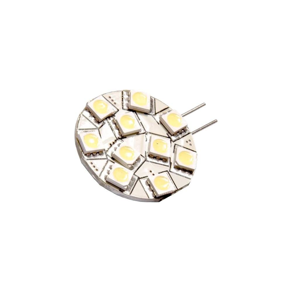 Автолампа SKYWAY диод G4 12V 10 SMD диодов 1-конт Белая Габариты, стопы SG4-10SMD-5050