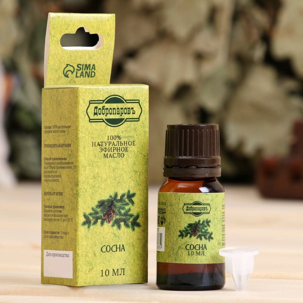 Эфирное масло Добропаровъ Сосна, флакон-капельница, аннотация, 10 мл 2870067