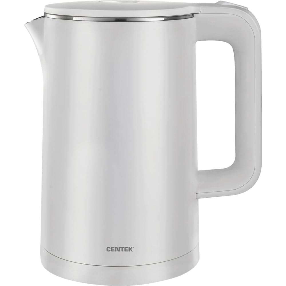 Чайник Centek CT-0009 белый, 1.7 л, 2000 Вт, двойные стенки, бесшовная колба, эффект термоса CT-0009 White