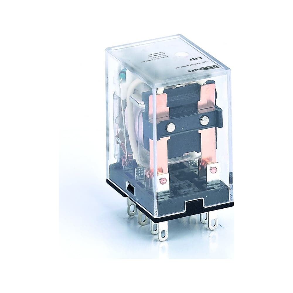 Промежуточное реле DEKraft 2 контакта, с LED индикатором, 5А 127В AC ПР-102 23862DEK