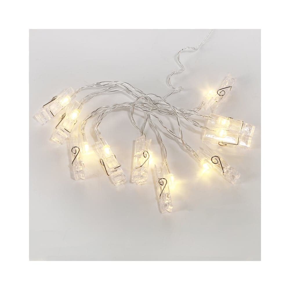 Светодиодная гирлянда NEON-NIGHT Прищепки 10LED, 1.5м 2хАА 304-005