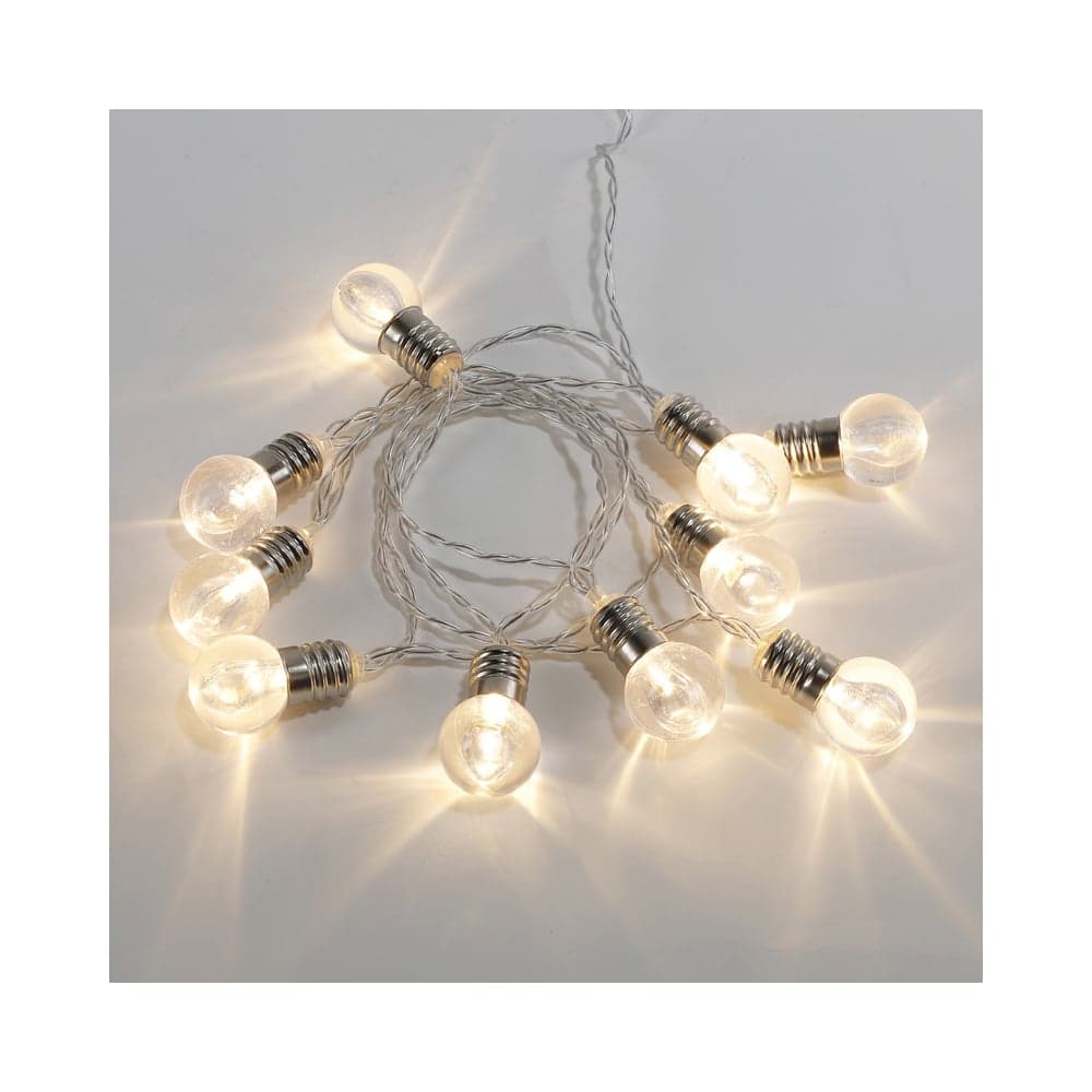 Светодиодная гирлянда NEON-NIGHT лампочки, 10LED, 1.5м 2хАА 304-015