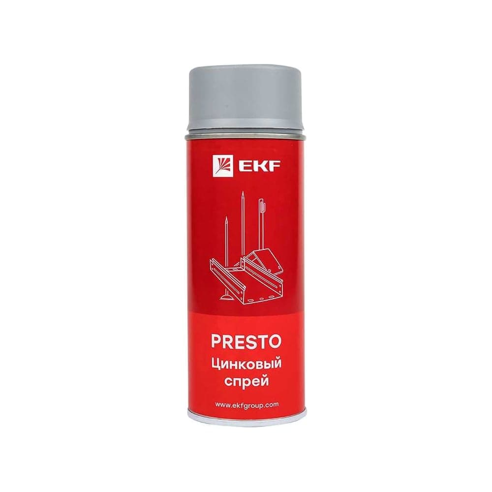 Спрей цинковый Presto 400 мл EKF lp-zinc
