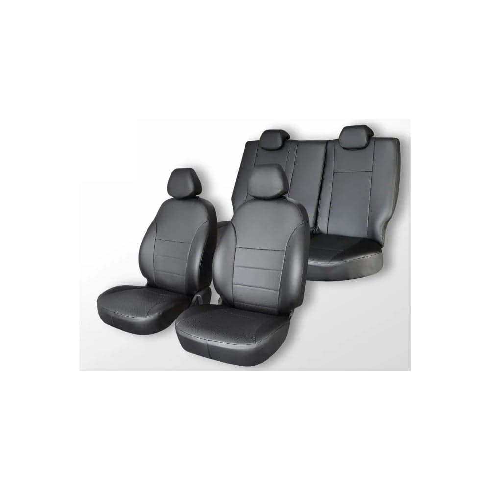 Чехлы на сиденья DEFLY Toyota Camry (XV40), 2006-2011, седан, экокожа черная Ty11-2K