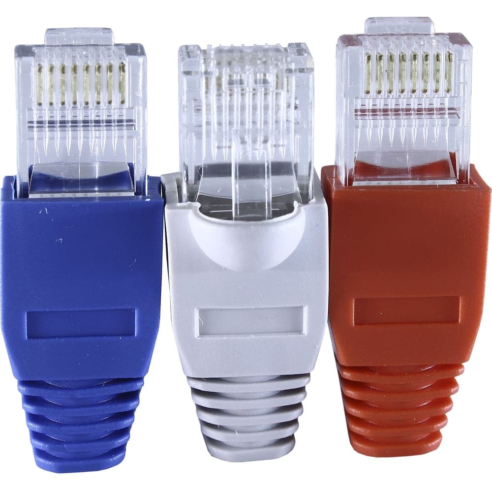 Компьютерный коннектор OXION RJ-45 (8P8C) 6 шт. с колпачками, блистер, арт. OX-RJ-45PRx6