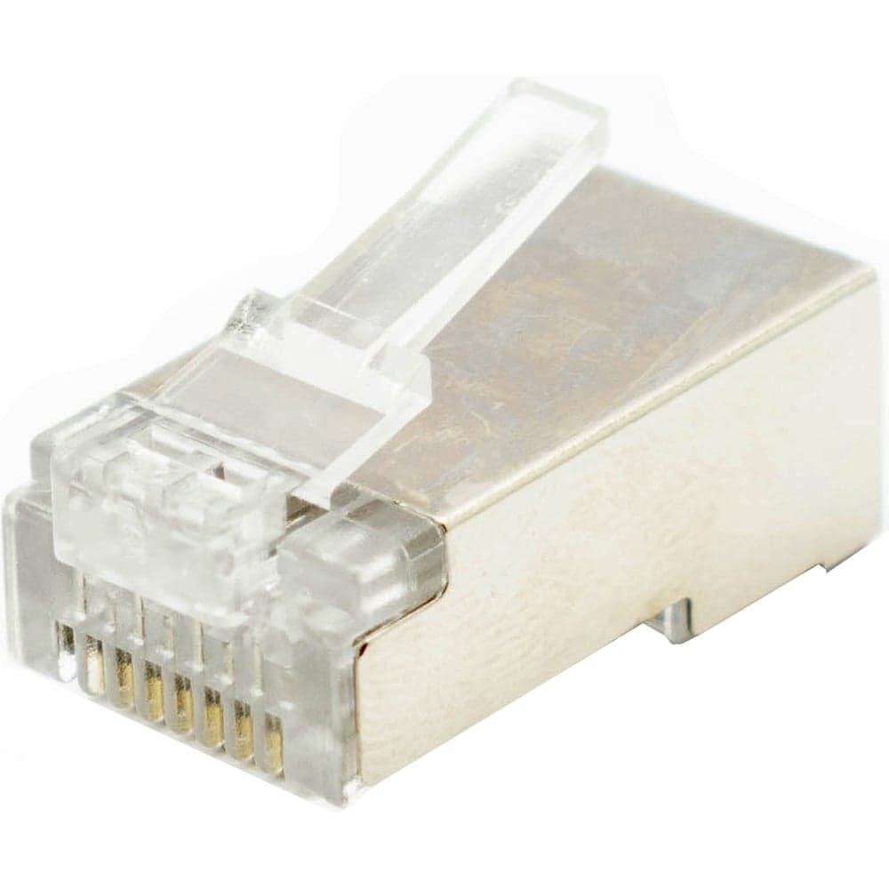 Компьютерный коннектор OXION RJ-45 (8P8C) FTP Cat. 6, 100 шт., пакет OX-RJ-45CAT6SHLDPB