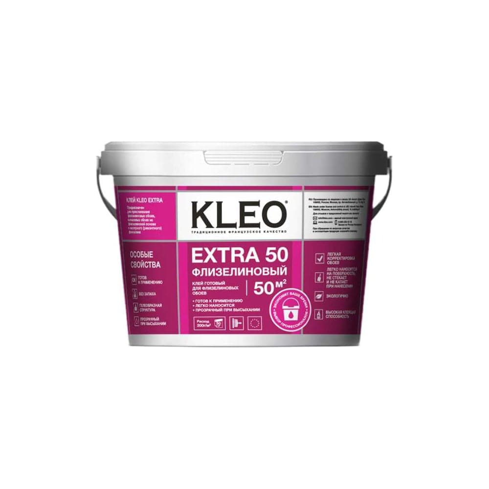 Клей готовый для флизелиновых обоев КLEO EXTRA 10 кг 192 EXTRA 10 кг