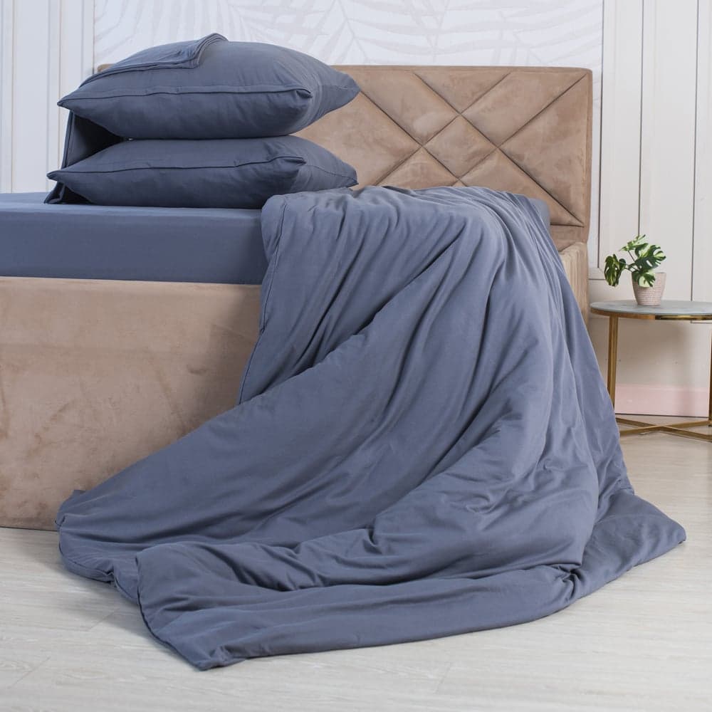 Пододеяльник KUPU-KUPU VIOLETT 140x205, трикотаж, графит KPМ-15графит