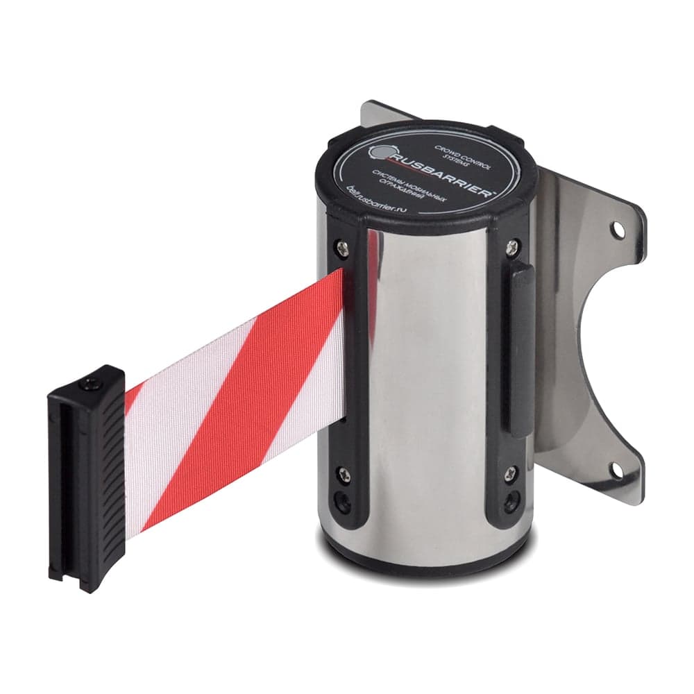 Комплект настенный блок с лентой и фиксатор Rusbarrier KP-NB-26322 red/white