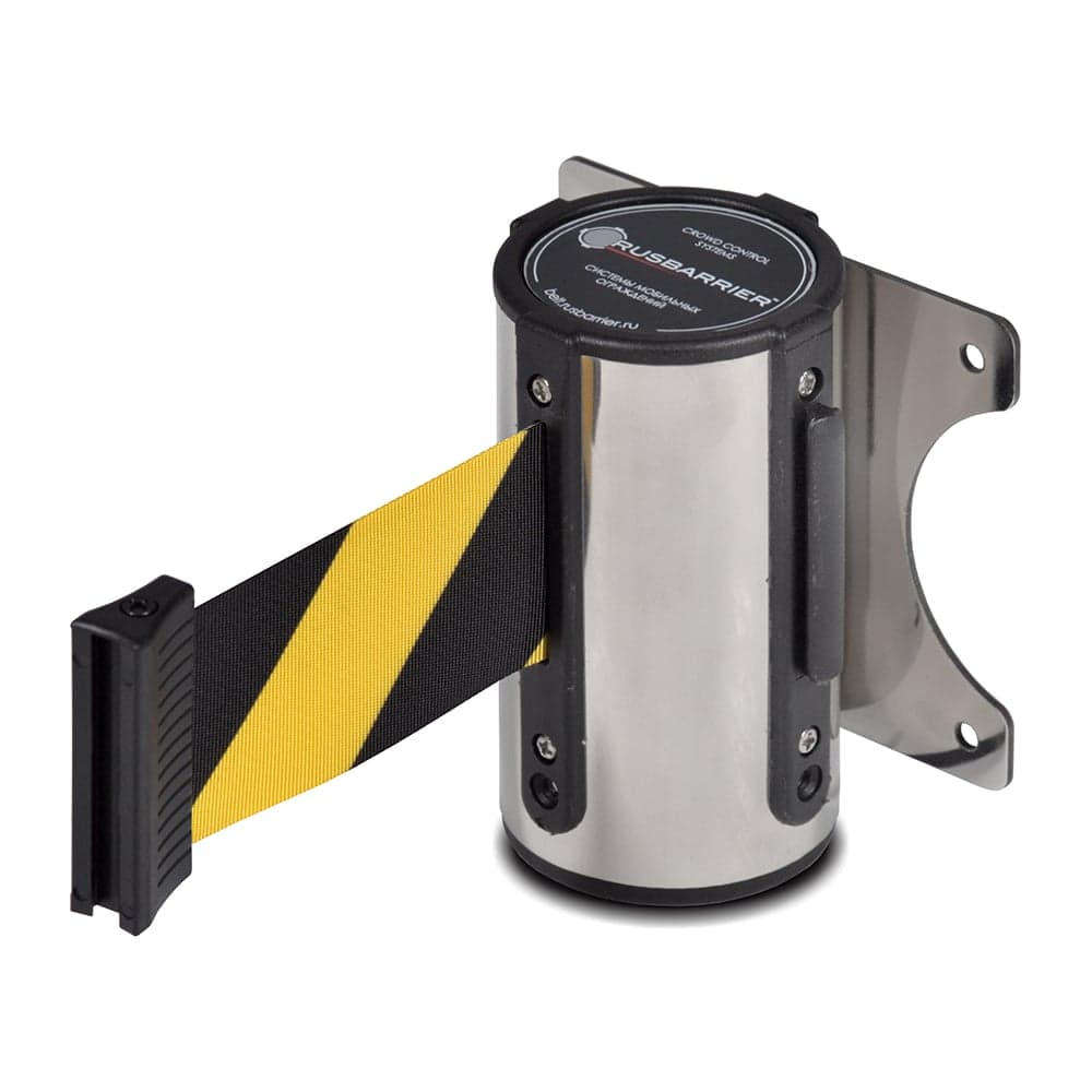 Комплект настенный блок с лентой и фиксатор Rusbarrier KP-NB-26322 yellow/black