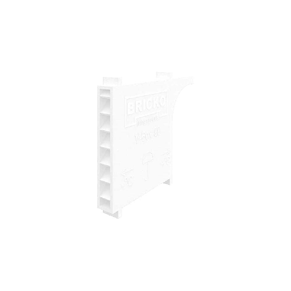 Вентиляционная коробочка Bricko V-Box 90 60x10x90 белый, ПВХ, коробка 60 шт. 117631