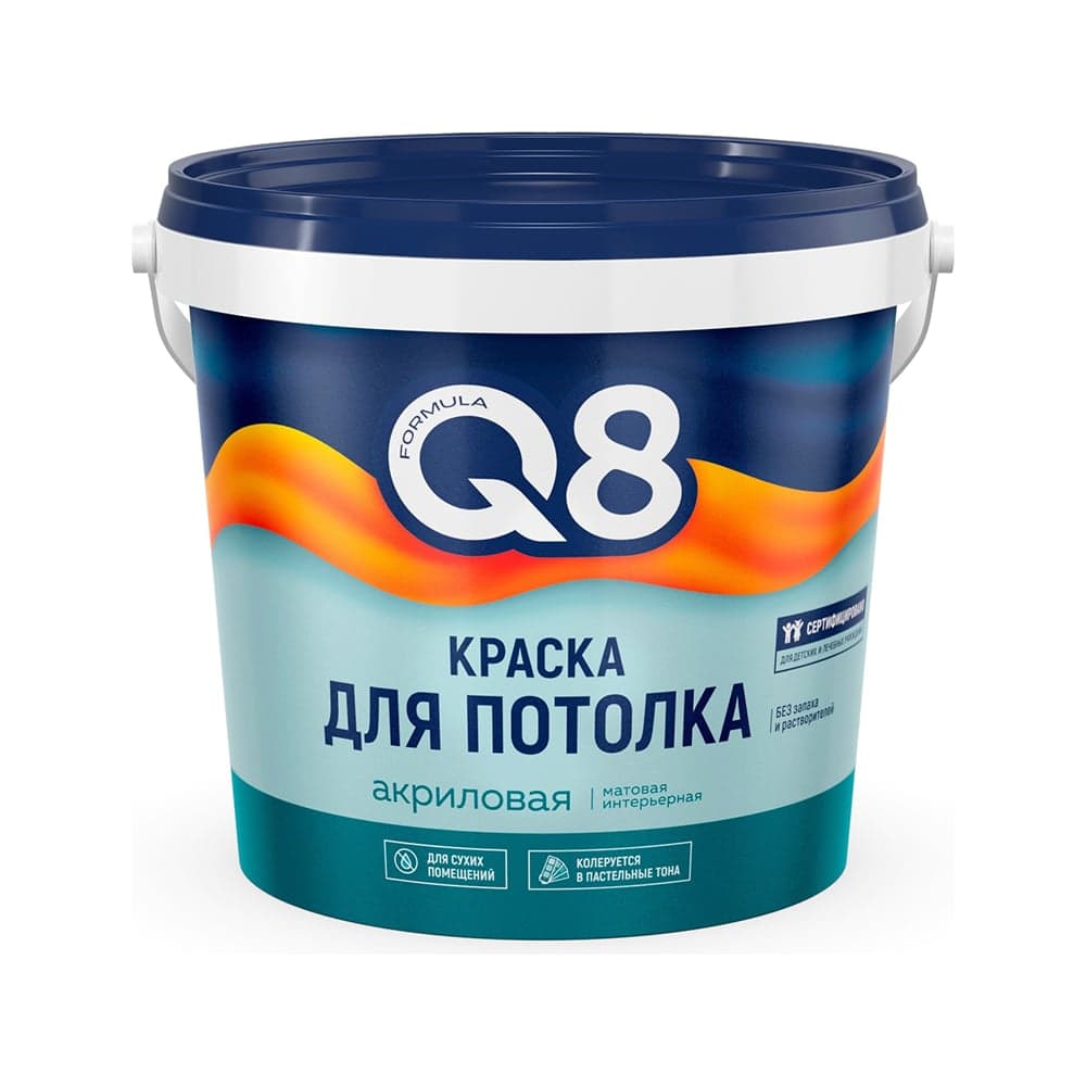 Краска водно-дисперсионная для потолков ПРЕСТИЖ "FORMULA Q8" 1.4 кг 261409