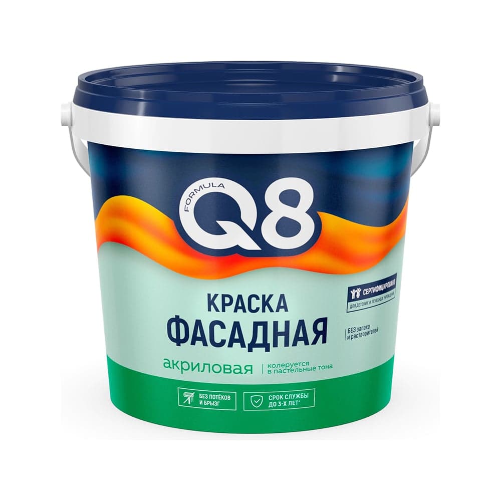 Водно-дисперсионная краска ПРЕСТИЖ Фасадная "FORMULA Q8" 1.4 кг 261404