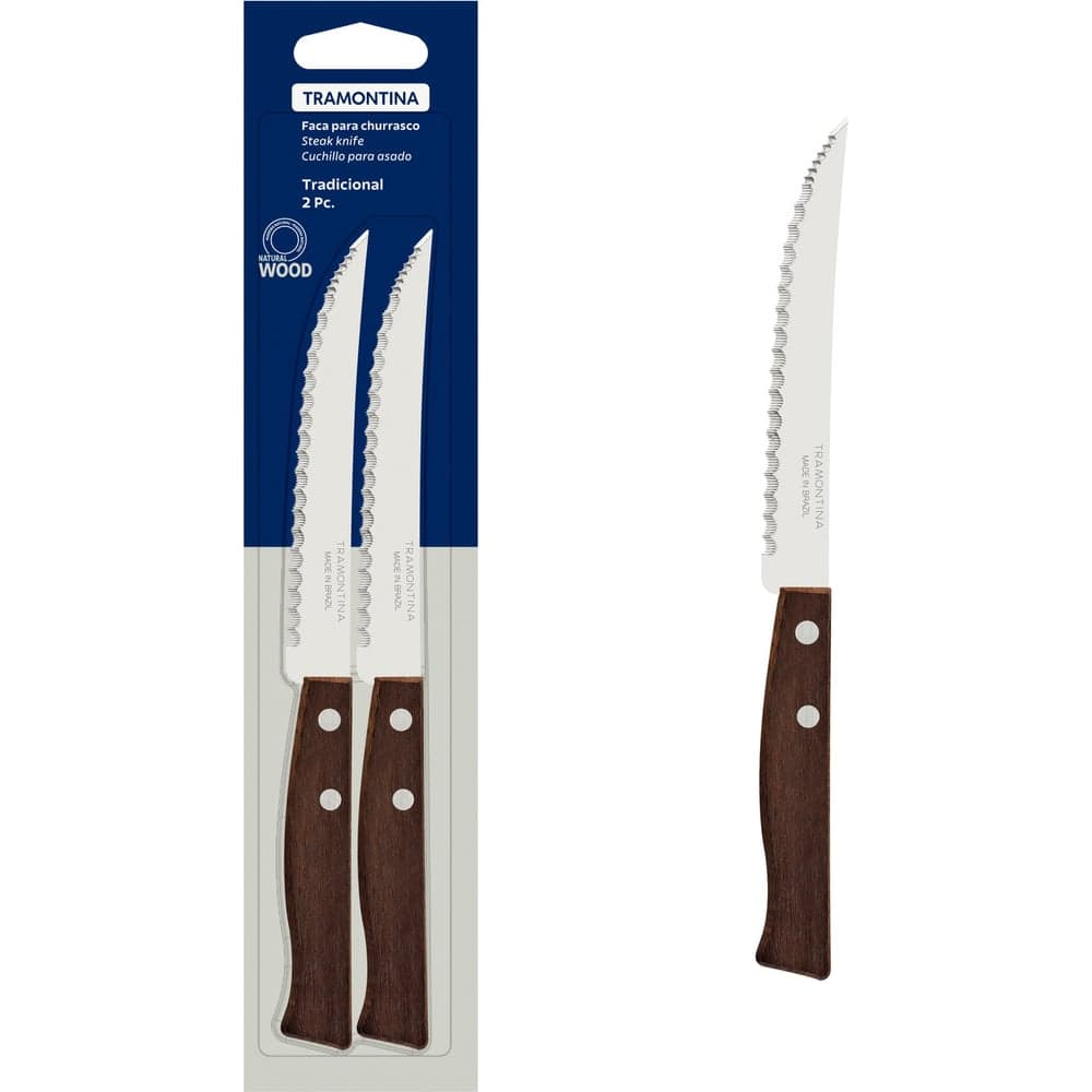 Нож для мяса Tramontina Tradicional, 12.5 см, 2 шт 22271/205-TR
