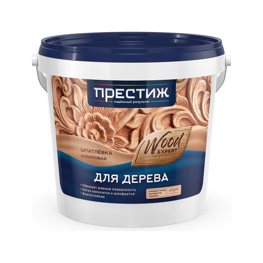 Шпатлевка по дереву ПРЕСТИЖ орех, 1 кг 264301