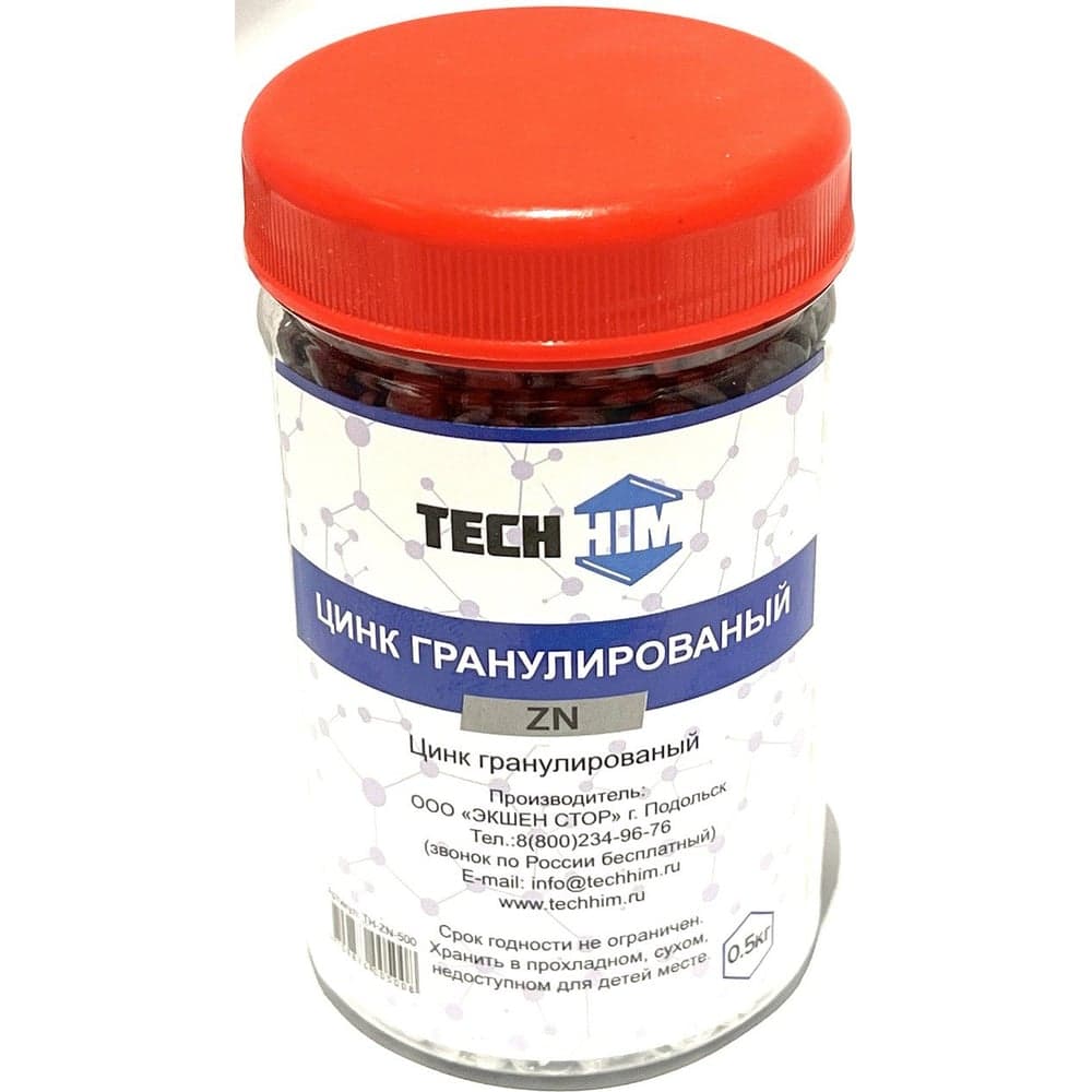 Цинк гранулированный 0.5 кг TECHHIM TH-ZN-500
