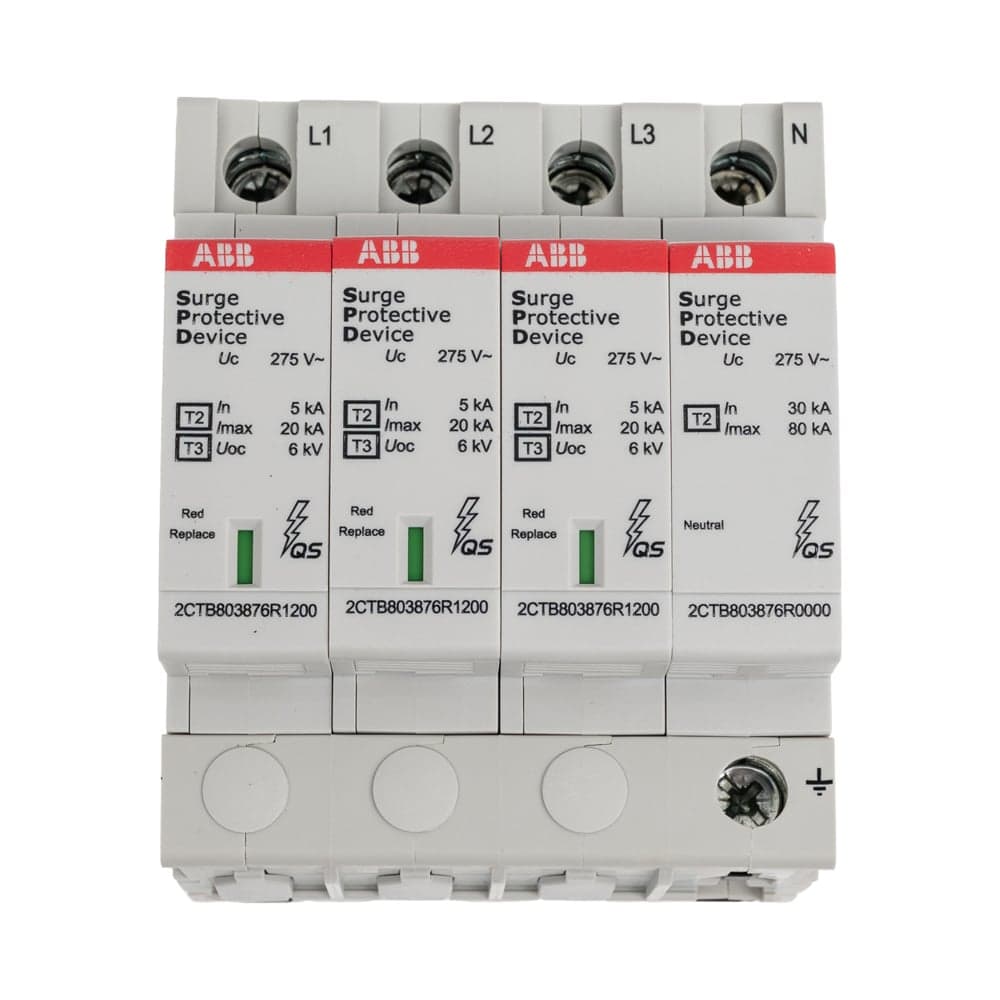 Ограничитель перенапряжения ABB OVR T2-T3 3N 20-275 P TS QS, шт 2CTB803973R1600