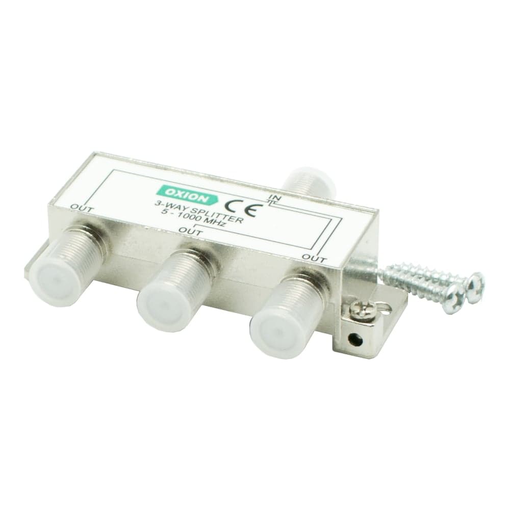Разветвитель F на 3 TV (5-1000MHz) OXION пакет 10 шт., арт. OX-SPL3W1000PCS10