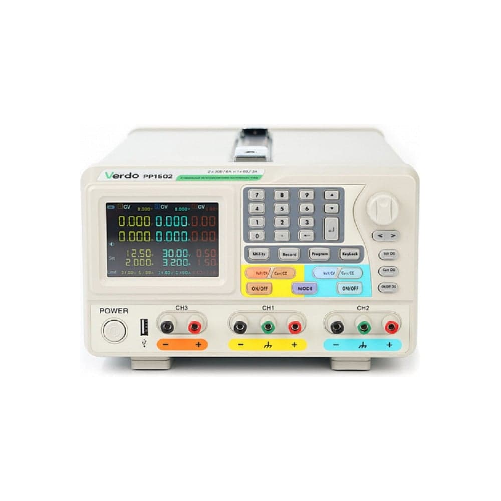 Источник питания VERDO PP1502 2х30В/6А, 6В/3А PP150200