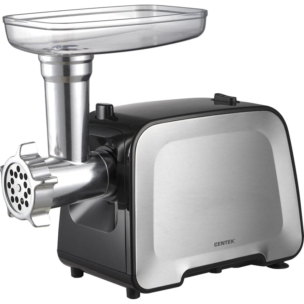 Мясорубка Centek 2200 Bт, 2,2 кг мин, реверс, стальной коннектор, 2 диска, 2 насадки CT-1604