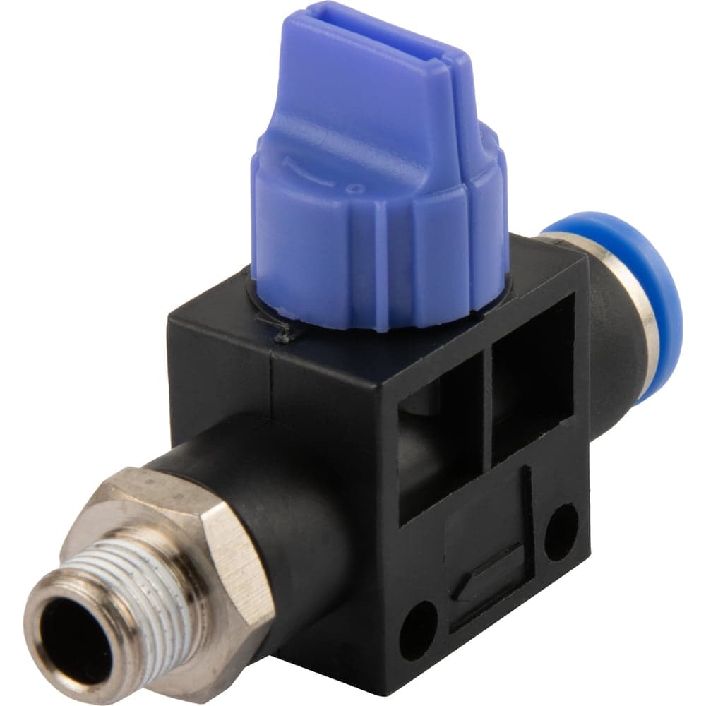 Фитинг цанговый с краном прямой с наружной резьбой R1/8" Harrison HRS-HVFS601