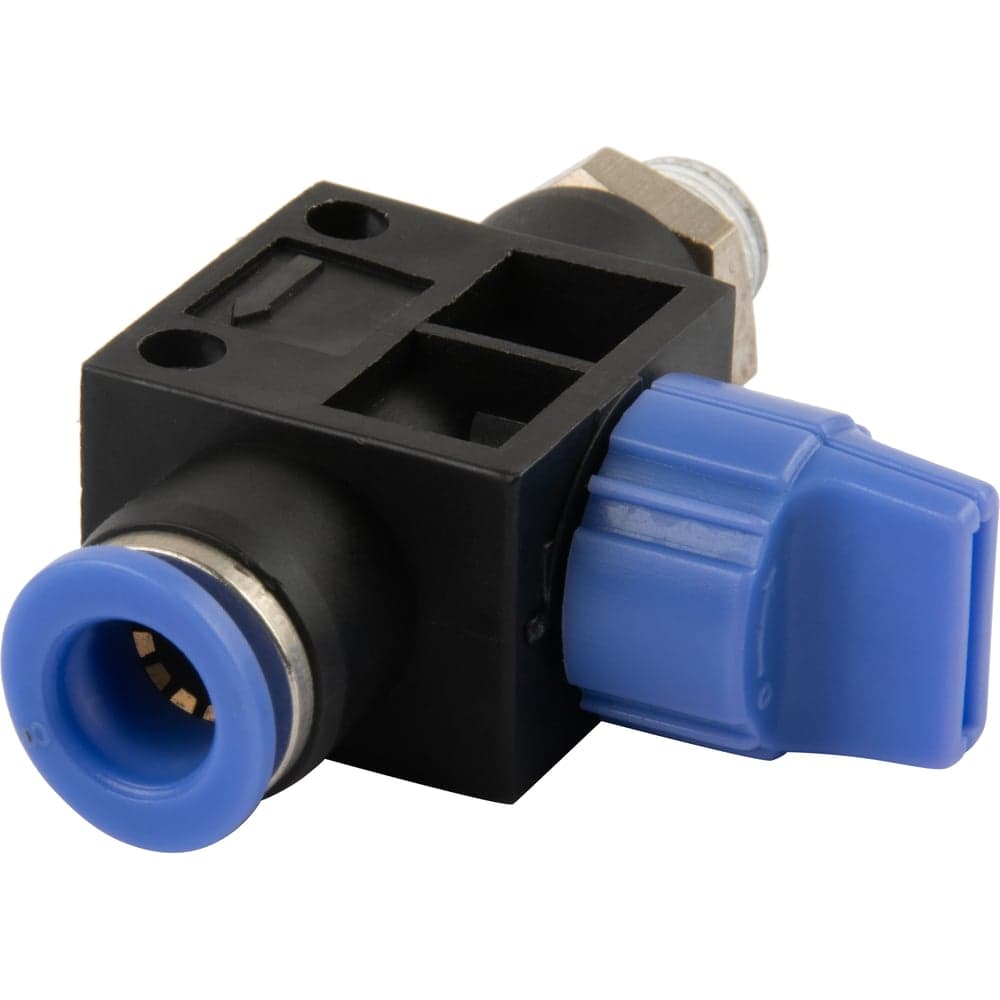 Фитинг цанговый с краном прямой с наружной резьбой R1/4" Harrison HRS-HVSF802