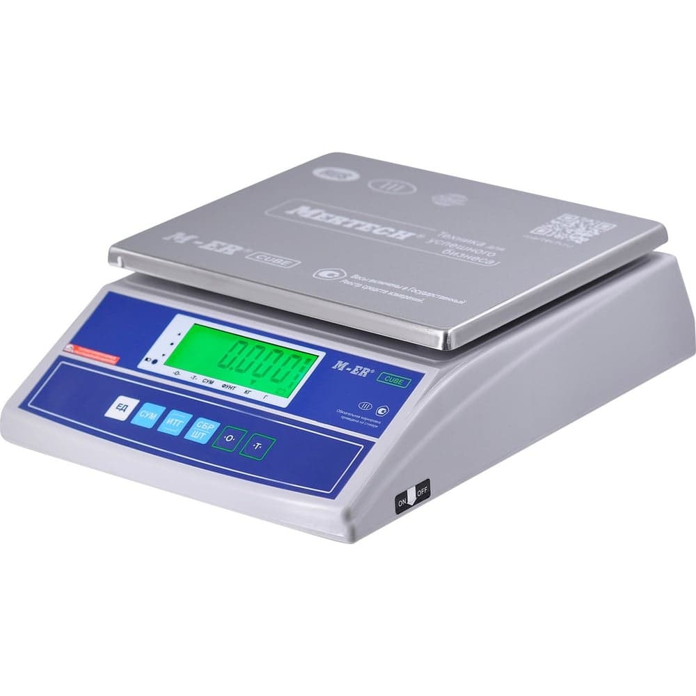 Весы MERTECH MERCURY M-ER 326AF-15.2 LCD двойной дисплей 3834