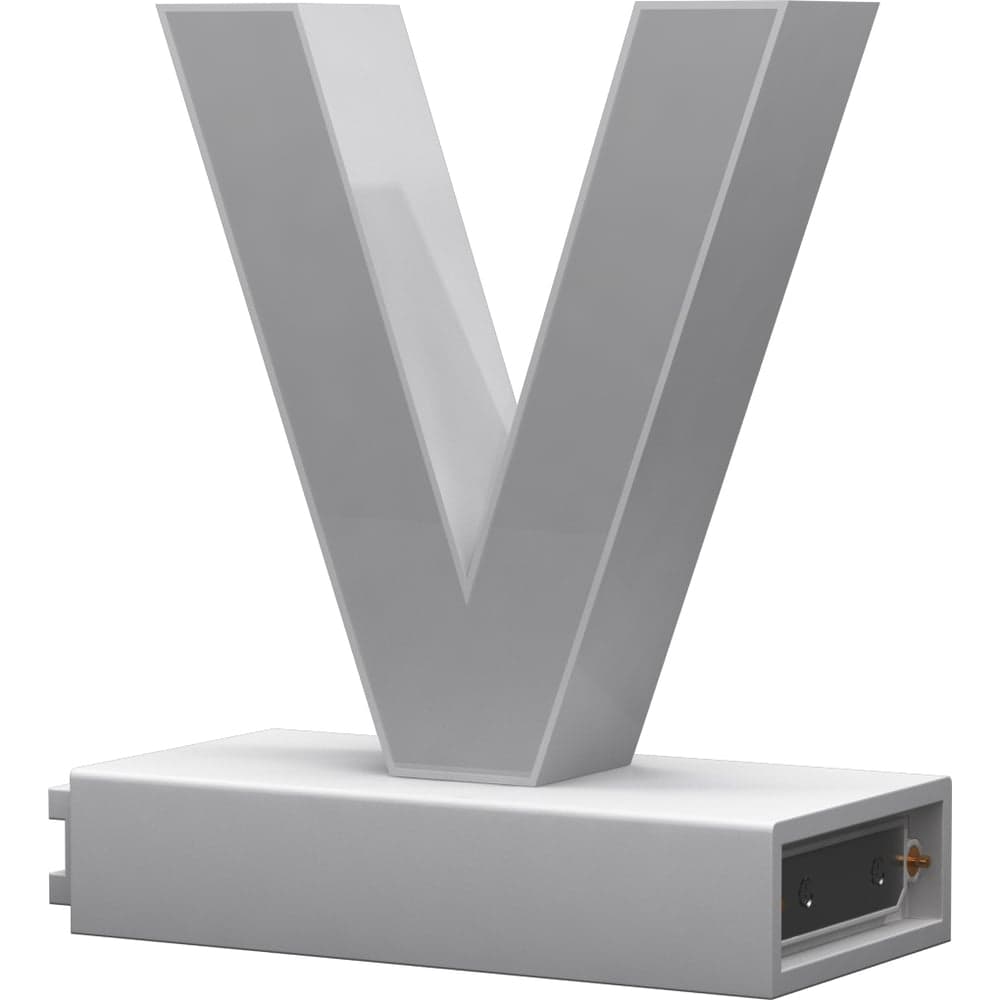 Светодиодная буква V ABCMIX магнитное соединение, 100 мм -V-100-magnetic