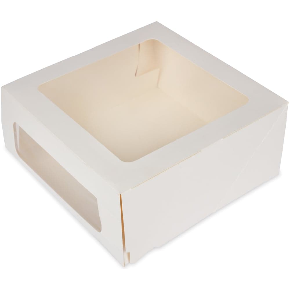 Кондитерская коробка для торта S-CHIEF с двумя окнами 26x26x10 см BFC-012 726042