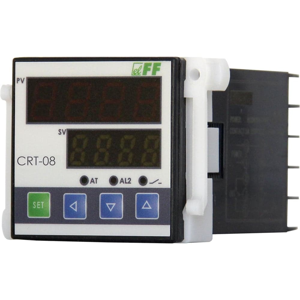 Регулятор температуры Евроавтоматика F&amp;F CRT-15T от 0 до +400С, ПИД регулятор, с датчиком в комплекте, монтаж в отверстие 45x45 EA07.001.021