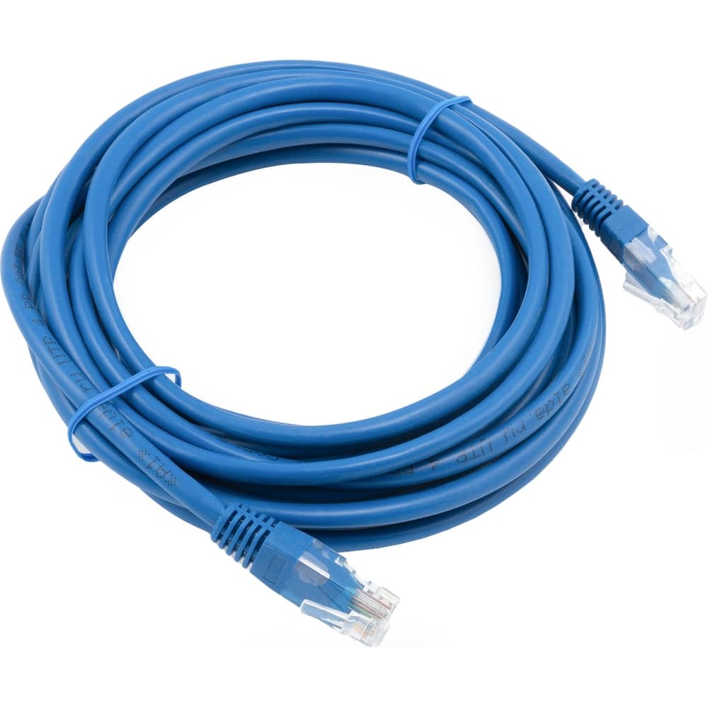 Кабель патч-корд A1 5 м., U/UTP, 5e, медь, синий A1-LCU5E-C-5M-BL