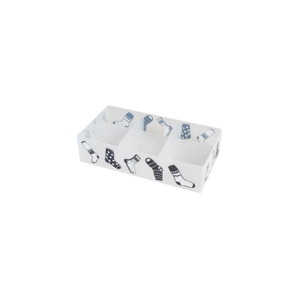 Коробка для белья Рыжий кот PSB-02/6-P 6 ячеек, пластик, с принтом, 30х15х7см 312551
