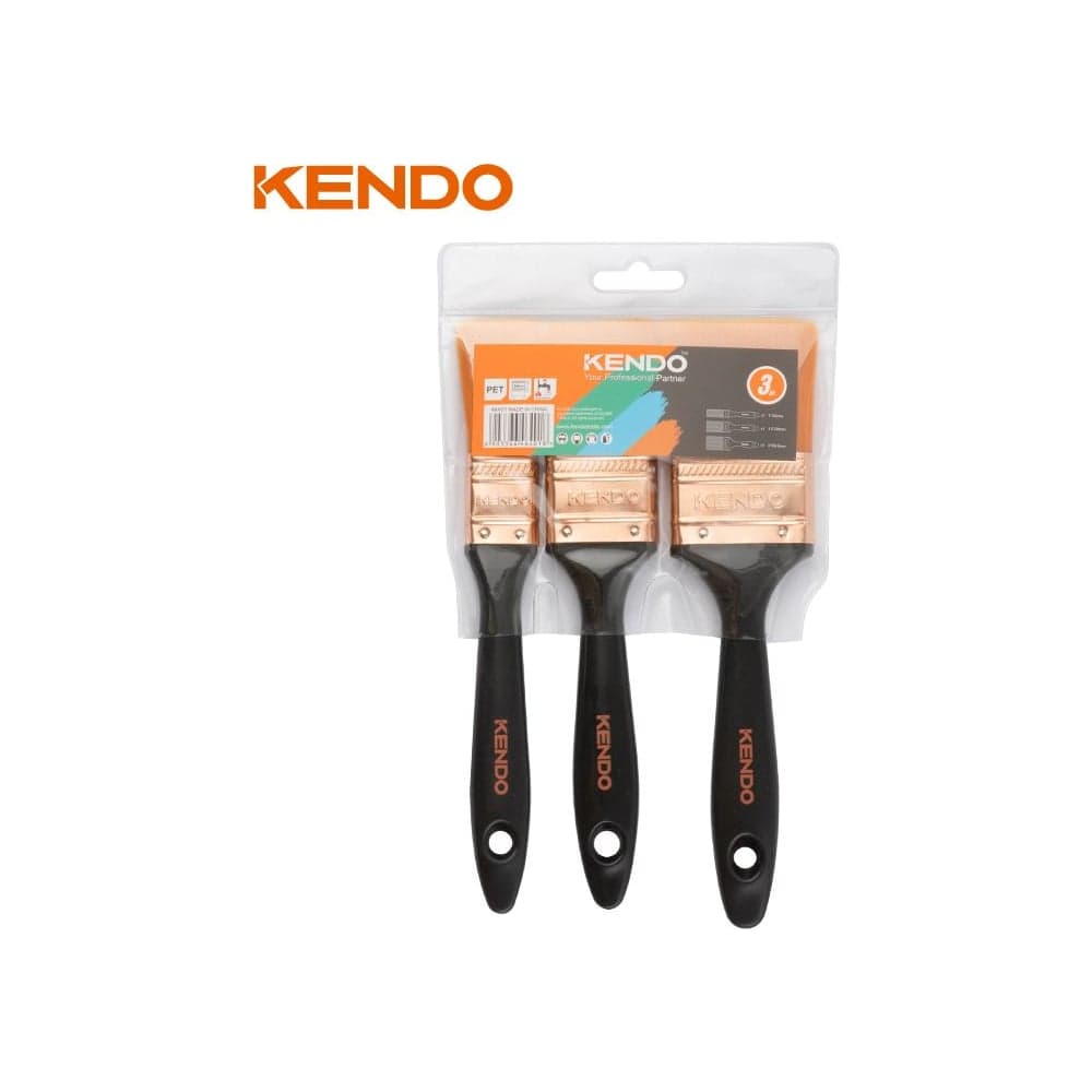 Набор кистей KENDO 3 шт., 25 мм, 28 мм, 50 мм 46401