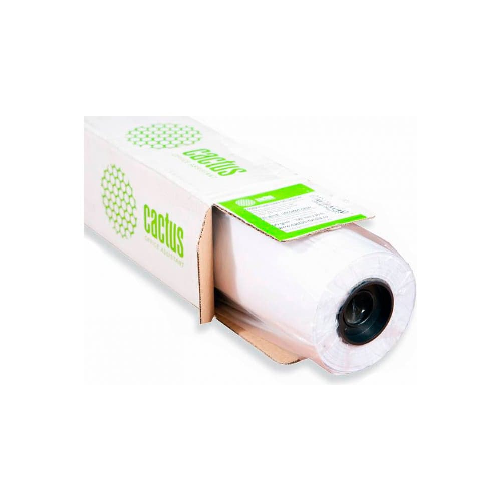 Бумага CACTUS CS-PC90-152445 A0+, 1524 мм, 45 м, 90 г/кв. м, белый CIE 169% матовая универсальная с покрытием 1984947 - 2