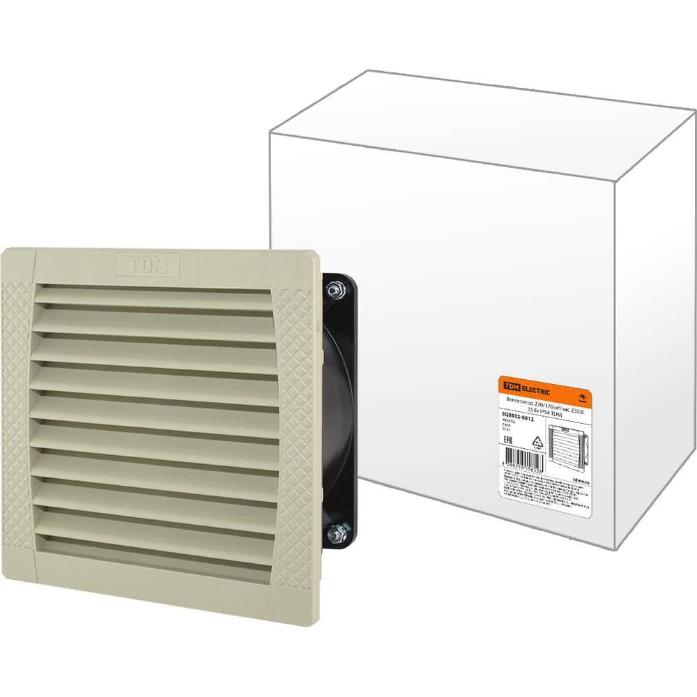 Вентилятор TDM ELECTRIC 230/170 м3/час 230В 35Вт IP54 SQ0832-0012