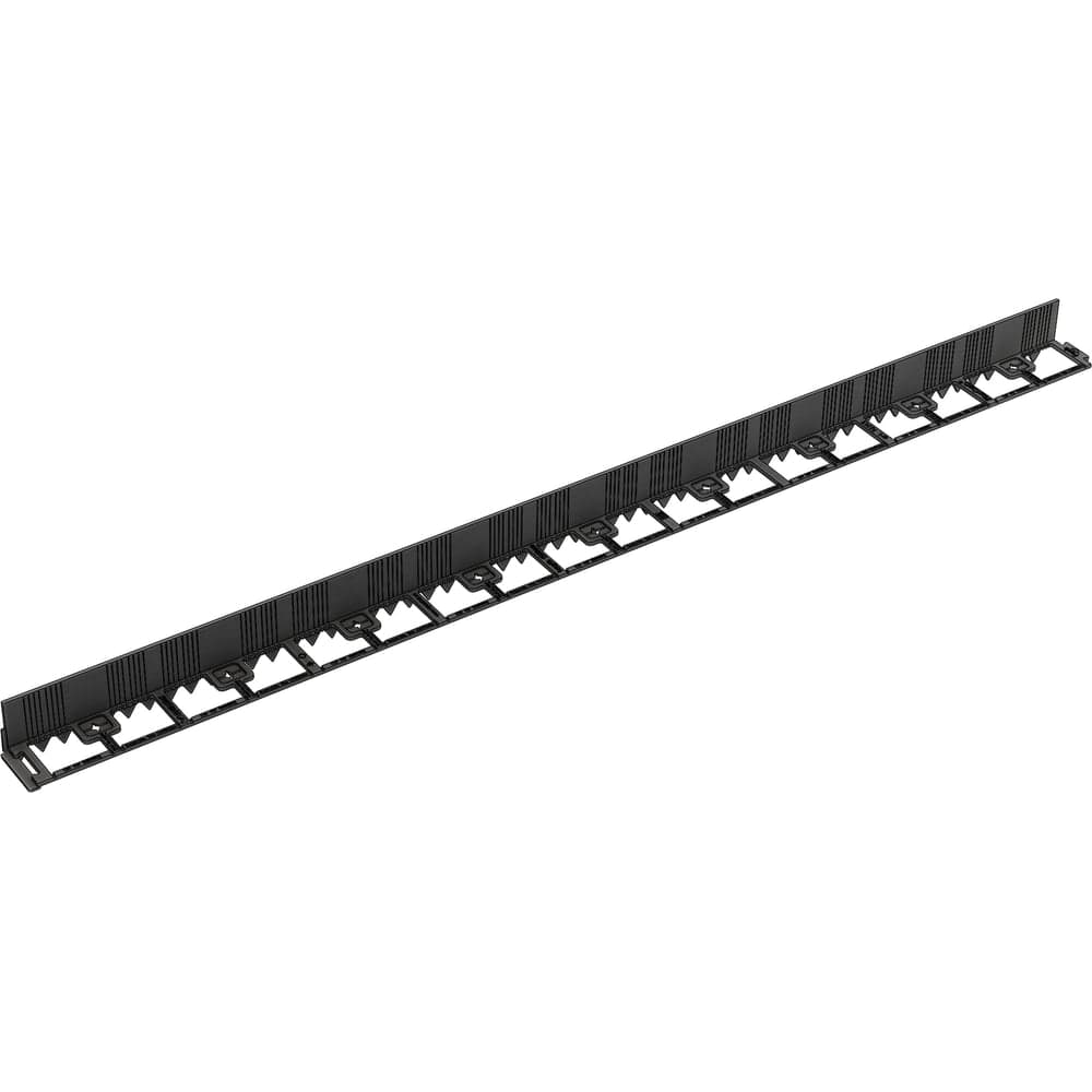 Бордюр пластиковый садовый Aquastok FlexCurb H80 черный с зубьями L1500 1521х75х105 60481 554791