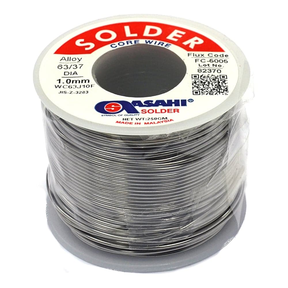 Припой (1 мм, 0.25 кг, Sn63/Pb37, FC5005 флюс RMA) ASAHI 00-00000309