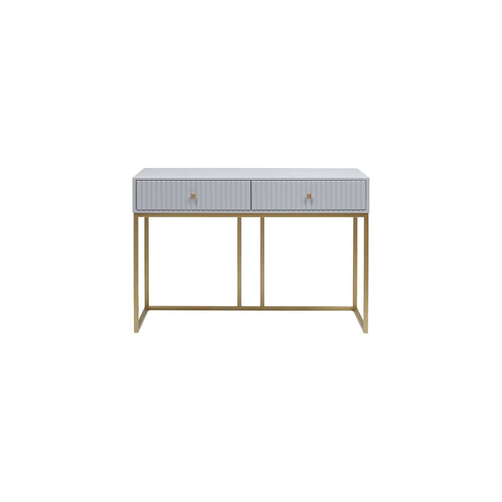 Консоль GreenWeen VERONA, золотая, МДФ Pearl Grey, 1120x400x780 GW-VERONA-1120G-PEARLGR