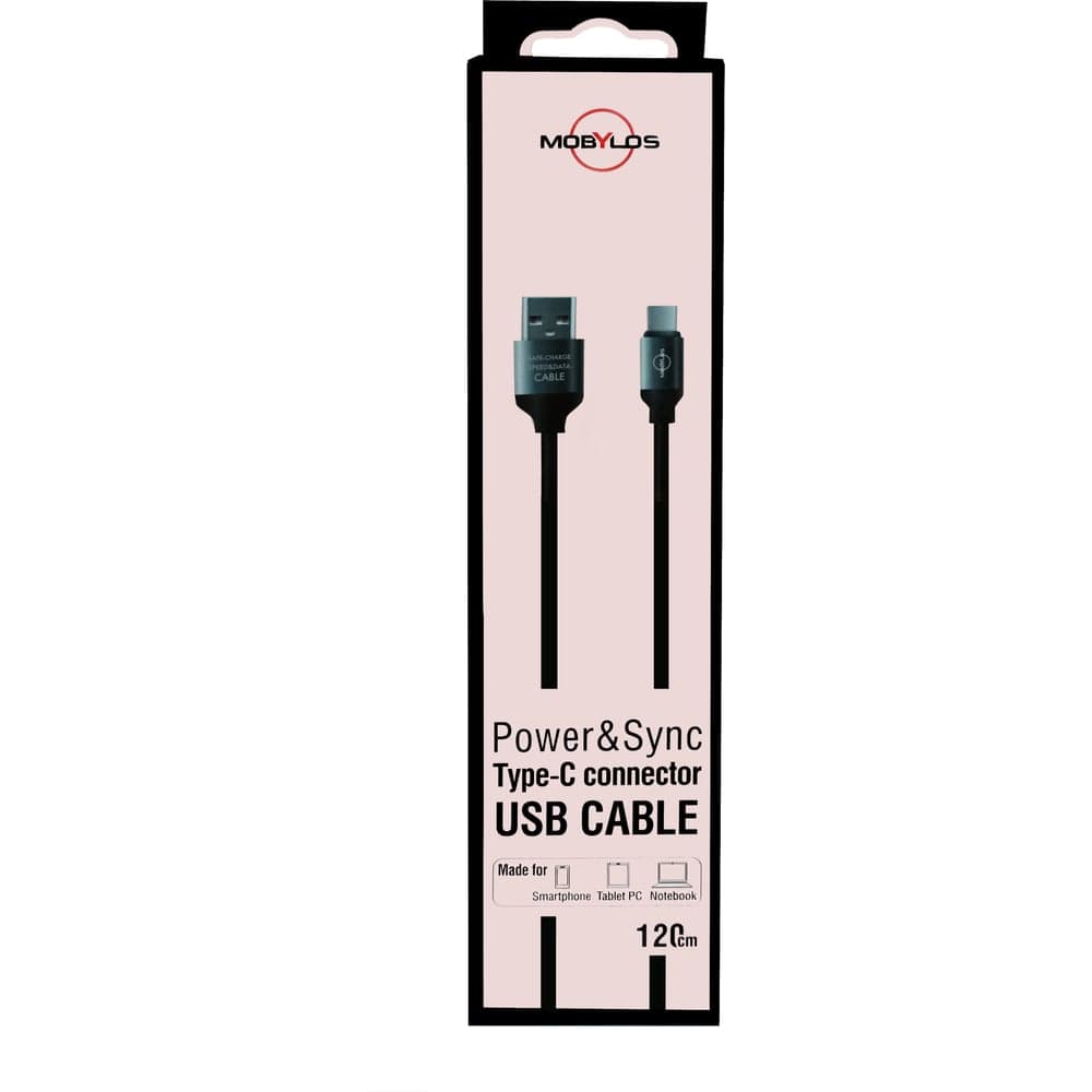 Кабель Mobylos USB Type-C 50034черный