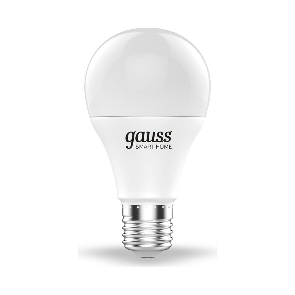 Умная Wi-fi лампочка Gauss, Smart Light DIM E27 А60 8,5 Вт 2700-6500K, диммируемая, управление голосом/смартфоном 1050112