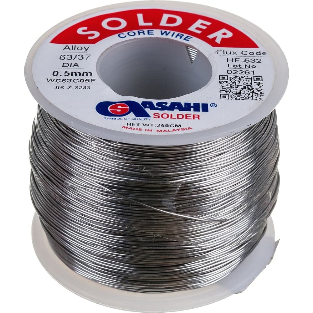 Припой (0.5 мм, 0.25 кг, Sn63/Pb37, HF532 флюс RMA) ASAHI 00-00004308