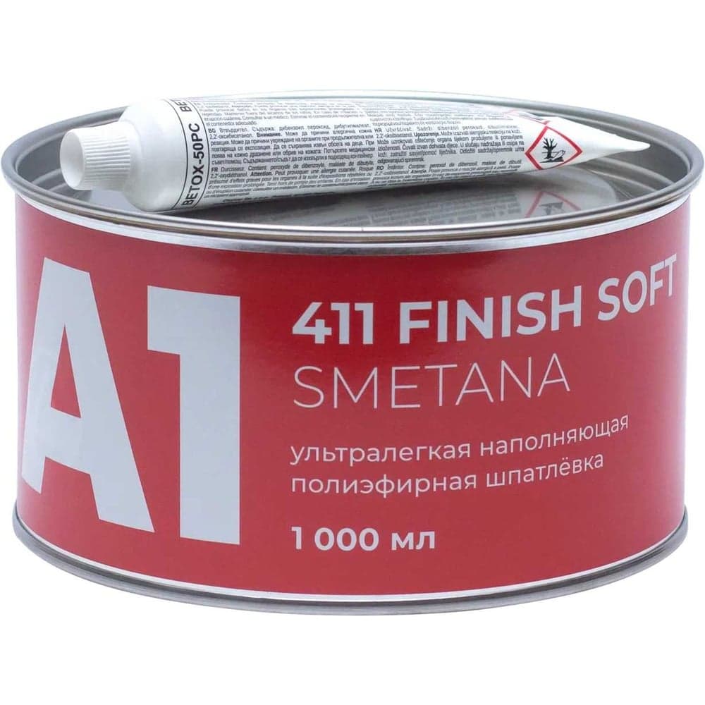 Шпатлевка A1 411 FINISH SOFT SMETANA 1 л. 411FSS-1000