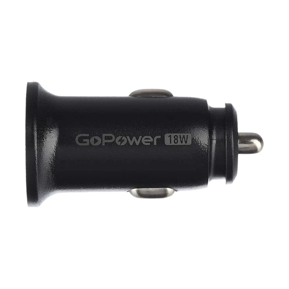 Автомобильное З/У GoPower GPQC11-1U 1USB 18W черный 00-00028407